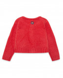 Veste en tricot boutons fille rouge hello london Veste en tricot boutons fille rouge hello london