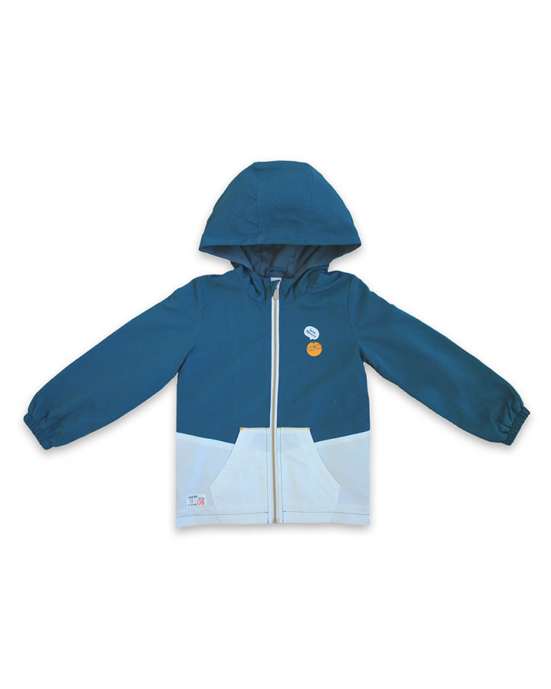 Coupe-vent avec capuche garçon bleus basicos kids