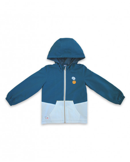Coupe-vent avec capuche garçon bleus basicos kids Coupe-vent avec capuche garçon bleus basicos kids