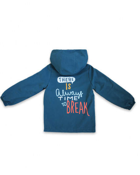 Coupe-vent avec capuche garçon bleus basicos kids Coupe-vent avec capuche garçon bleus basicos kids