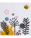 Tee-shirt en jersey imprimée fille blanc bee happy Tee-shirt en jersey imprimée fille blanc bee happy