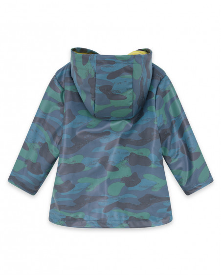 Gabardine avec capuche garçon bleue color hikers Gabardine avec capuche garçon bleue color hikers