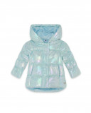 Parka éclat avec capuche fille bleue glaciar Parka éclat avec capuche fille bleue glaciar