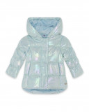 Parka éclat avec capuche fille bleue glaciar Parka éclat avec capuche fille bleue glaciar
