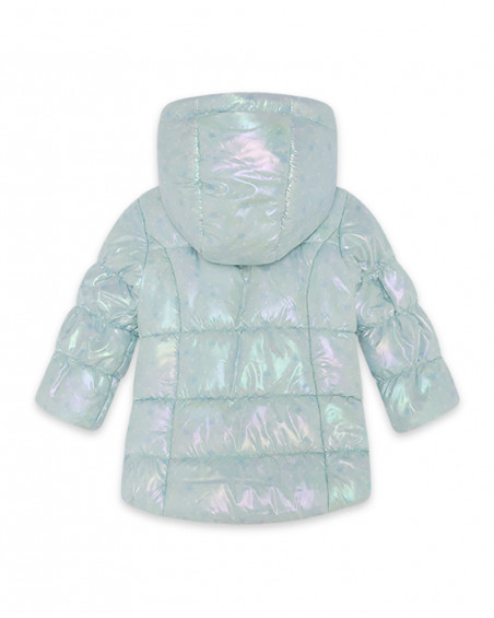 Parka éclat avec capuche fille bleue glaciar Parka éclat avec capuche fille bleue glaciar