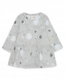 Robe en jersey étoiles fille grise luna llena Robe en jersey étoiles fille grise luna llena