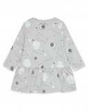 Robe en jersey étoiles fille grise luna llena Robe en jersey étoiles fille grise luna llena