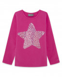 Tee-shirt en jersey étoile fille fucsia basicos baby Tee-shirt en jersey étoile fille fucsia basicos baby