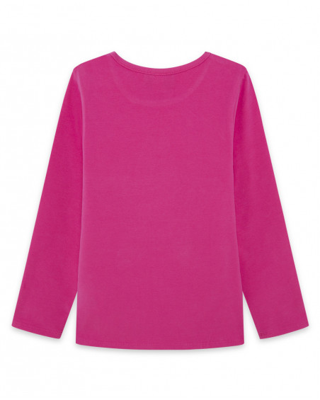 Tee-shirt en jersey étoile fille fucsia basicos baby Tee-shirt en jersey étoile fille fucsia basicos baby