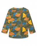 Tee-shirt en jersey imprimée garçon orange northern whales Tee-shirt en jersey imprimée garçon orange northern whales