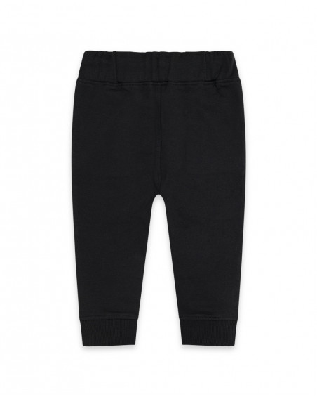Pantalon en peluche avec poches garçon gris bee happy Pantalon en peluche avec poches garçon gris bee happy