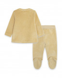 Ensemble velours long avec pieds garçon beige brownie bears Ensemble velours long avec pieds garçon beige brownie bears
