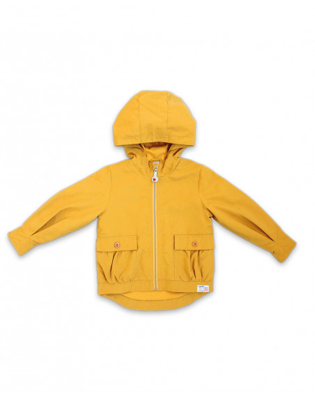 Coupe-vent avec capuche fille orange basicos kids Coupe-vent avec capuche fille orange basicos kids