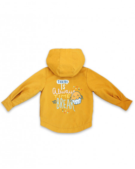 Coupe-vent avec capuche fille orange basicos kids Coupe-vent avec capuche fille orange basicos kids