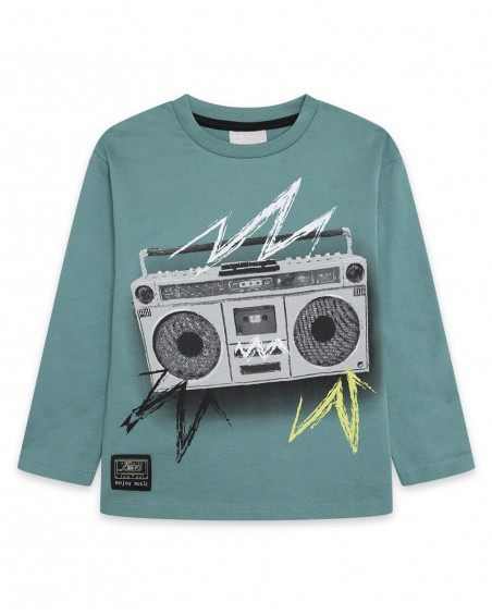 Tee-shirt en jersey radio fille vert hidden nature Tee-shirt en jersey radio fille vert hidden nature