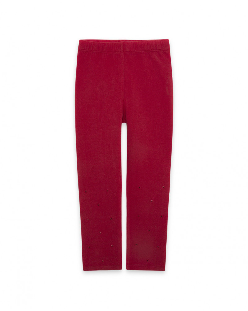 Leggings en jersey étoiles garçon rouges mountain