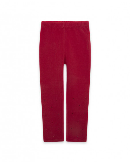 Leggings en jersey étoiles garçon rouges mountain Leggings en jersey étoiles garçon rouges mountain