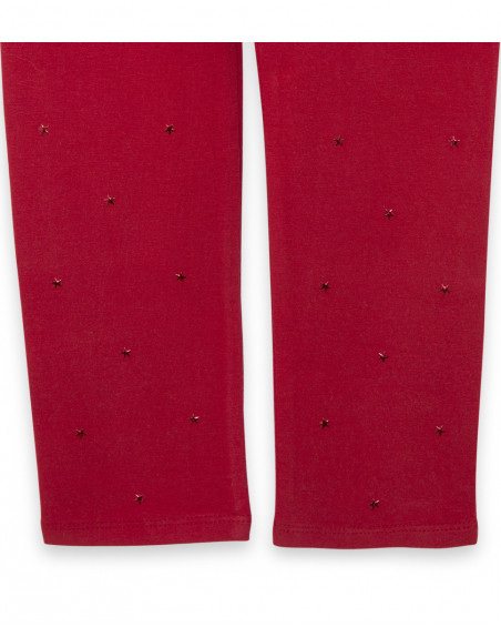 Leggings en jersey étoiles garçon rouges mountain Leggings en jersey étoiles garçon rouges mountain