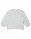 Sweat-shirt en peluche fermée sans capuche fille blanc glaciar Sweat-shirt en peluche fermée sans capuche fille blanc glaciar