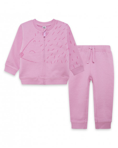 Survêtement coton molletonné oursin garçon rose city gamer Survêtement coton molletonné oursin garçon rose city gamer