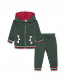Sweat et pantalon en peluche jogging garçon vert highlands Sweat et pantalon en peluche jogging garçon vert highlands