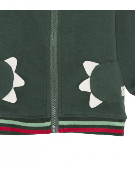Sweat et pantalon en peluche jogging garçon vert highlands Sweat et pantalon en peluche jogging garçon vert highlands