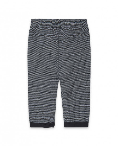 Pantalon en jersey boutons garçon gris bee happy Pantalon en jersey boutons garçon gris bee happy
