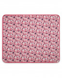 Couverture en velours fleurs fille rose dancing in the woods Couverture en velours fleurs fille rose dancing in the woods