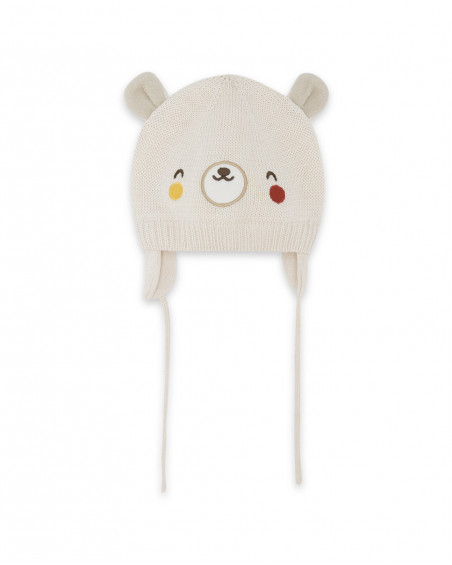 Bonnet en tricot teddy garçon beige brownie bears Bonnet en tricot teddy garçon beige brownie bears