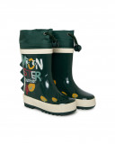 Bottes de pluie imprimées garçon vertes highlands Bottes de pluie imprimées garçon vertes highlands