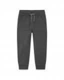 Pantalon en peluche avec poches fille gris basicos baby Pantalon en peluche avec poches fille gris basicos baby