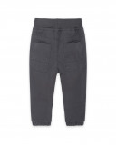 Pantalon en sergé doublé lacets garçon gris glaciar Pantalon en sergé doublé lacets garçon gris glaciar