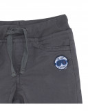 Pantalon en sergé doublé lacets garçon gris glaciar Pantalon en sergé doublé lacets garçon gris glaciar