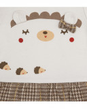Robe en peluche et jersey petit ourson fille beige brownie bears Robe en peluche et jersey petit ourson fille beige brownie bears
