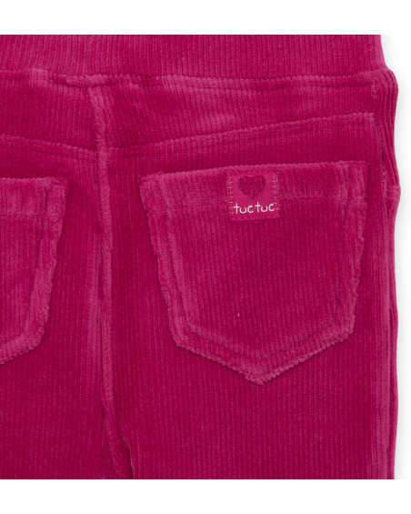 Jeggings velours côtelé et jersey avec détail poche garçon