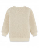 Sweat-shirt en fourrure fermée sans capuche fille blanc Sweat-shirt en fourrure fermée sans capuche fille blanc