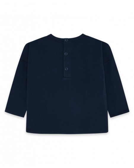 Tee-shirt en jersey imprimée fille bleu kyoto girls Tee-shirt en jersey imprimée fille bleu kyoto girls