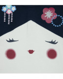 Tee-shirt en jersey imprimée fille bleu kyoto girls Tee-shirt en jersey imprimée fille bleu kyoto girls