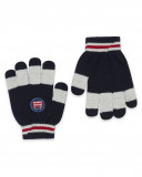 Gants en tricot à rayures garçon bleue hello london Gants en tricot à rayures garçon bleue hello london