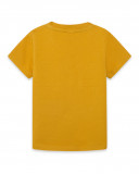 Tee-shirt en jersey manche courte message garçon orange basicos Tee-shirt en jersey manche courte message garçon orange basicos