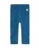 Leggings velours fleurs fille bleus color hikers Leggings velours fleurs fille bleus color hikers