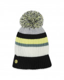 Bonnet en tricot pompon fille noir wild soul Bonnet en tricot pompon fille noir wild soul