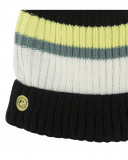 Bonnet en tricot pompon fille noir wild soul Bonnet en tricot pompon fille noir wild soul
