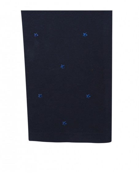 Leggings en jersey étoiles garçon marine basicos baby Leggings en jersey étoiles garçon marine basicos baby