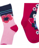 Lot 2 chaussettes imprimés fille roses kyoto girls Lot 2 chaussettes imprimés fille roses kyoto girls