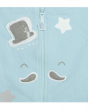 Ensemble 3 pièces molletonné e jersey sans pieds garçon bleu Ensemble 3 pièces molletonné e jersey sans pieds garçon bleu