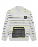 Pull-over en tricot poche kangourou fille gris wild soul Pull-over en tricot poche kangourou fille gris wild soul