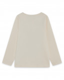 Tee-shirt en jersey tigre fille beige hidden nature Tee-shirt en jersey tigre fille beige hidden nature