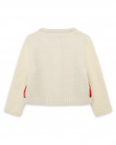 Veste en tricot boutons fille blanche highlands Veste en tricot boutons fille blanche highlands