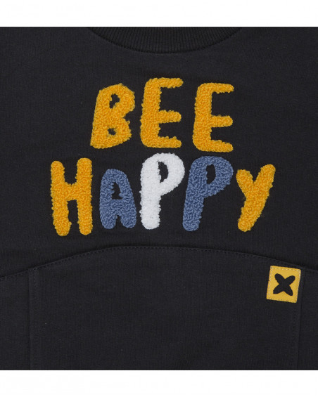 Sweat et pantalon en peluche jogging garçon jaune bee happy Sweat et pantalon en peluche jogging garçon jaune bee happy